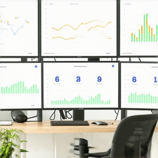 Workspace with local SEO tools and Google My Business dashboards.