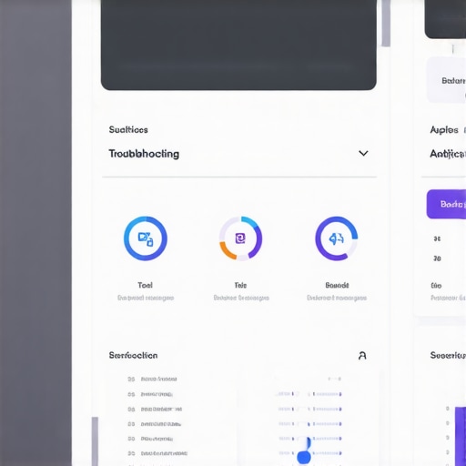 Google My Business dashboard displaying analytics and troubleshooting options
