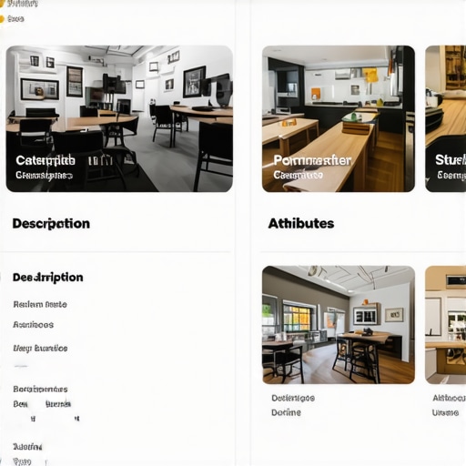 Screenshot of a Google My Business dashboard with optimized profile fields.