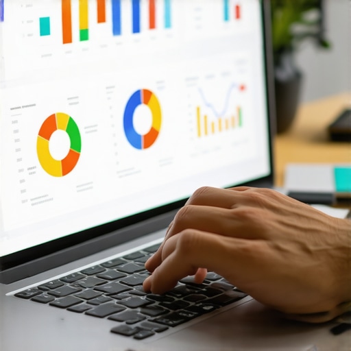 A person analyzing local SEO data with tools like BrightLocal and Moz Local on a laptop.