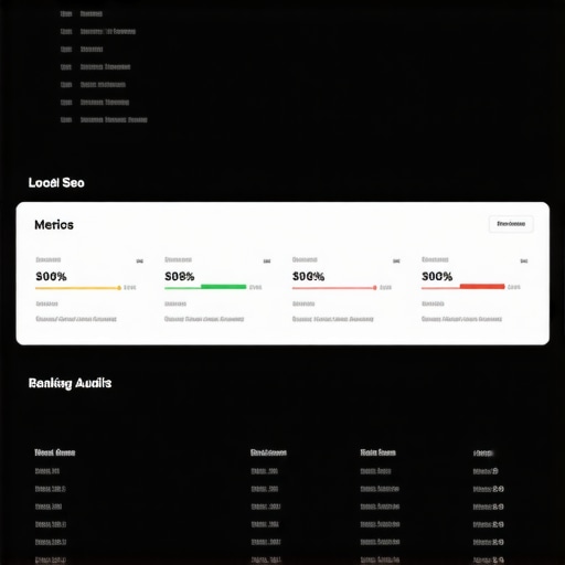 Local SEO Management Dashboard Screenshot of a local SEO dashboard displaying ranking metrics and citation health