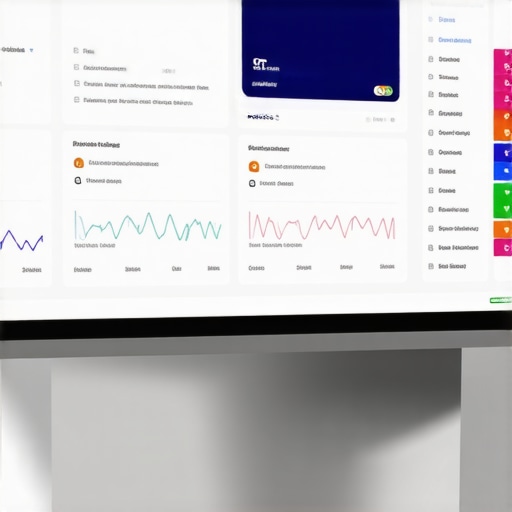 Digital Dashboard with Local SEO Metrics Close-up of a computer screen displaying local SEO data, rankings, and citation status