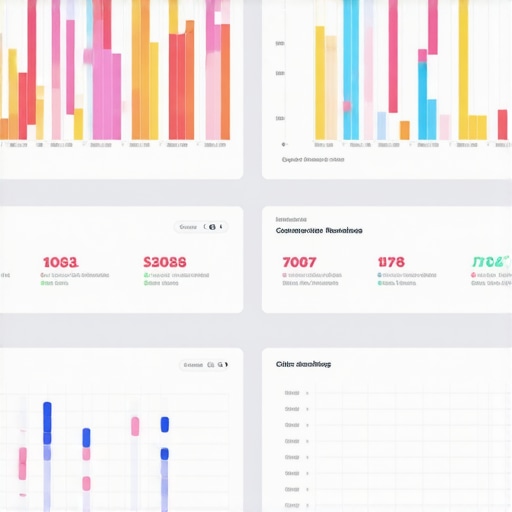 Person analyzing local SEO metrics on a digital dashboard