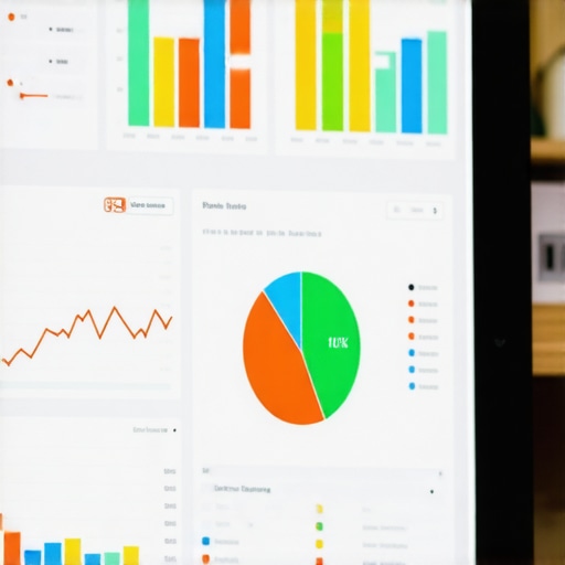 A person analyzing local SEO data on a digital dashboard.